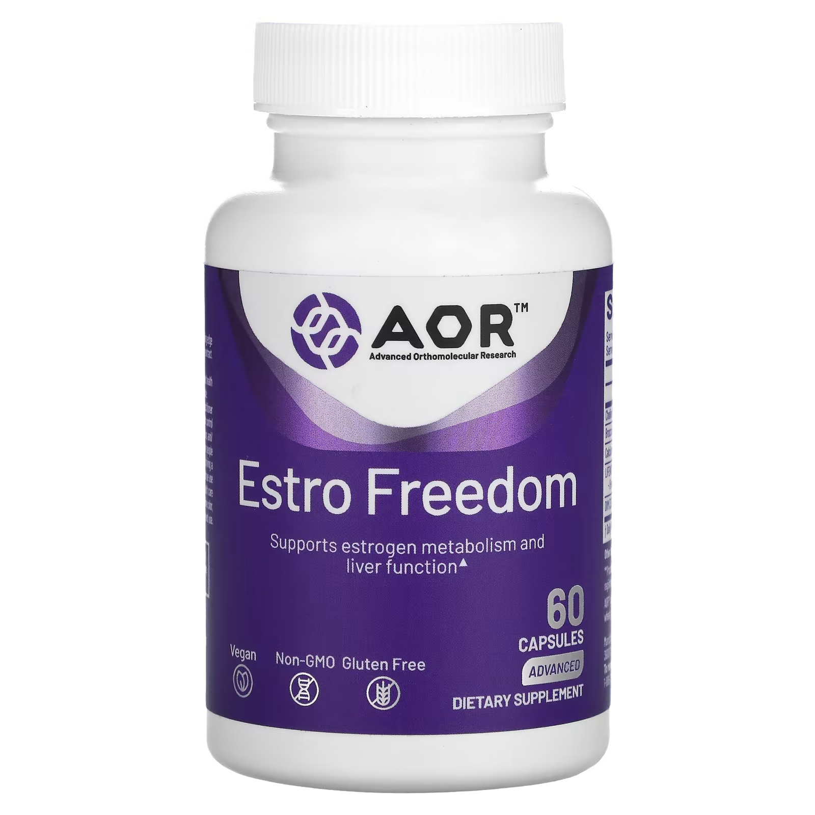 цена Передовые ортомолекулярные исследования AOR Estro Freedom 60 капсул Advanced Orthomolecular Research AOR