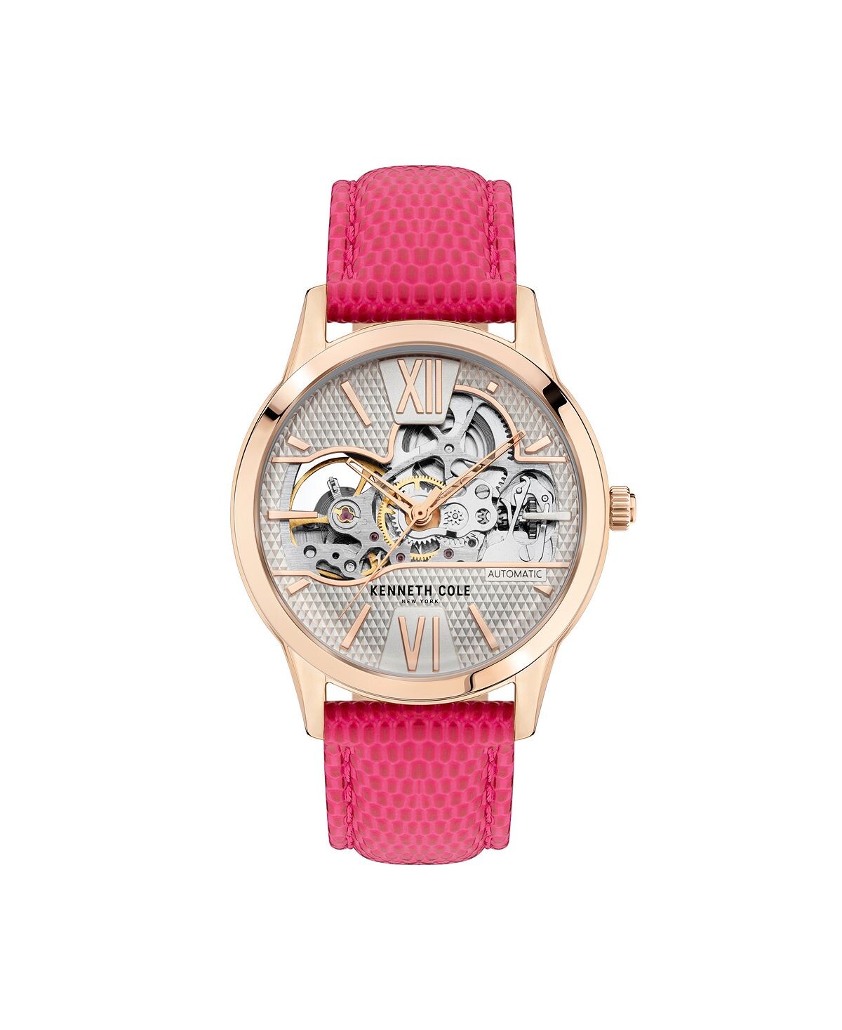 

Женские автоматические часы Fushia с кожаным ремешком, 36 мм Kenneth Cole New York