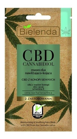 

Увлажняющая и успокаивающая маска для лица, 8 г Bielenda, CBD Cannabidiol