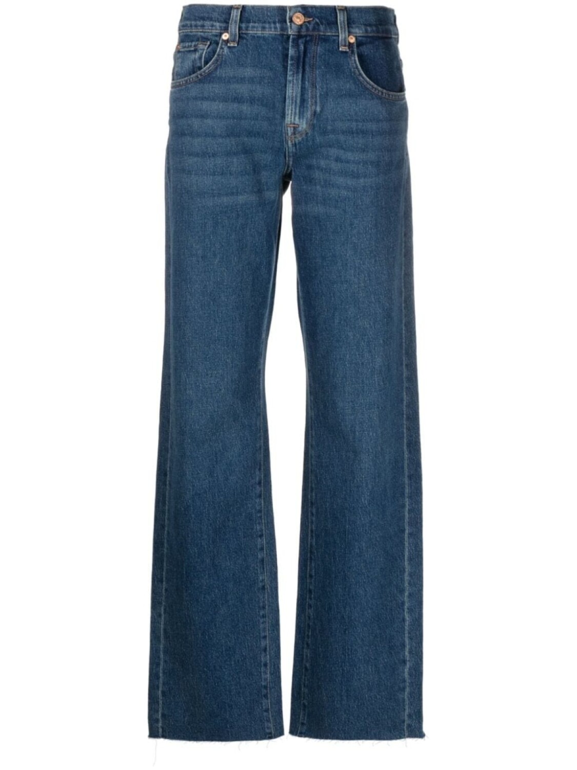 

7 For All Mankind прямые джинсы Tess, синий