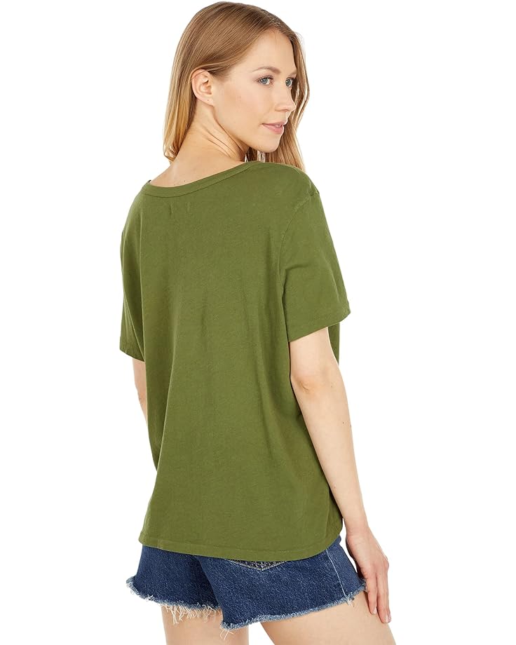 Футболка Outerknown Sunny Scoop Neck Tee, цвет Olive Drab