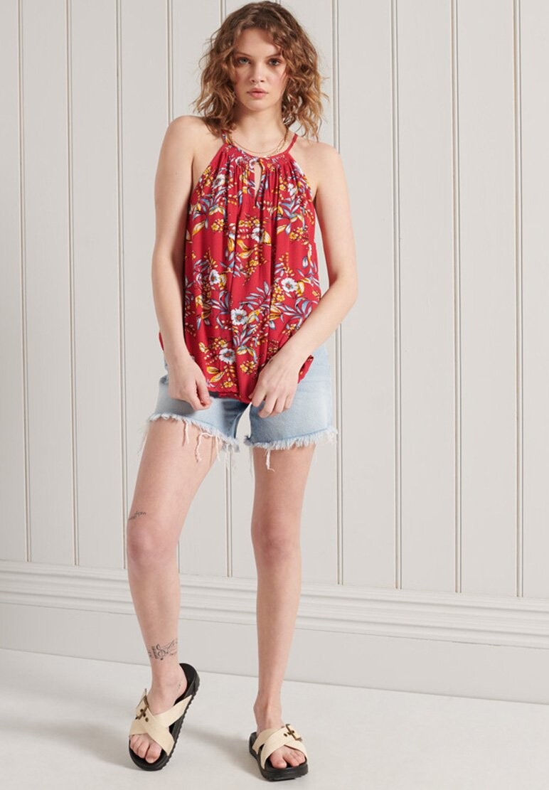 

Топ Superdry BEACH CAMI, гавайский красный