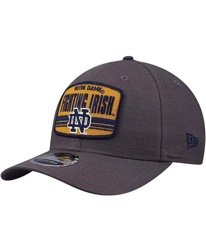 

Мужская темно-серая регулируемая кепка Notre Dame Fighting Irish Team Elevated 9SEVENTY New Era, серый
