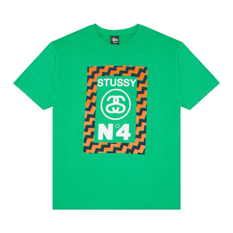 

Футболка Stussy Zig Zag Frame 'Kelly', зеленый