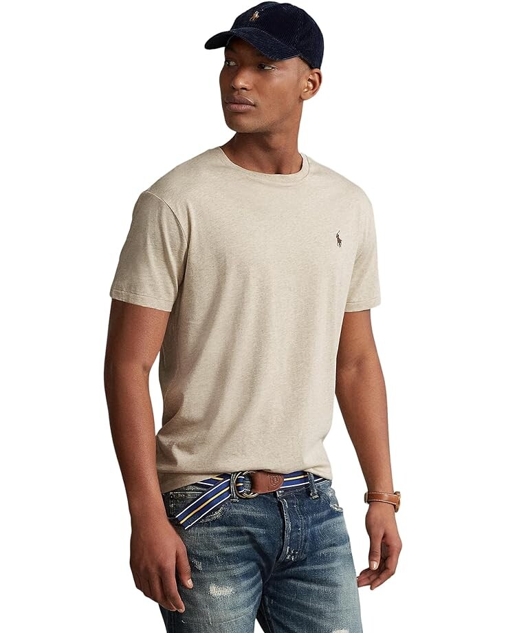 

Футболка Polo Ralph Lauren Classic Fit Crew Neck, цвет Dune Tan