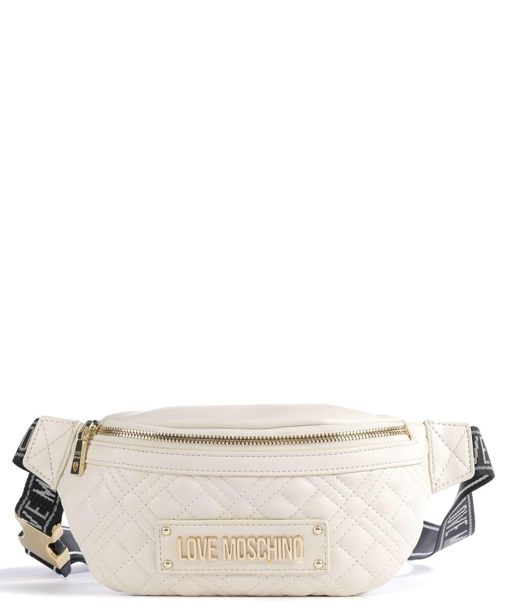 

Стеганая поясная сумка из искусственной кожи Love Moschino, бежевый