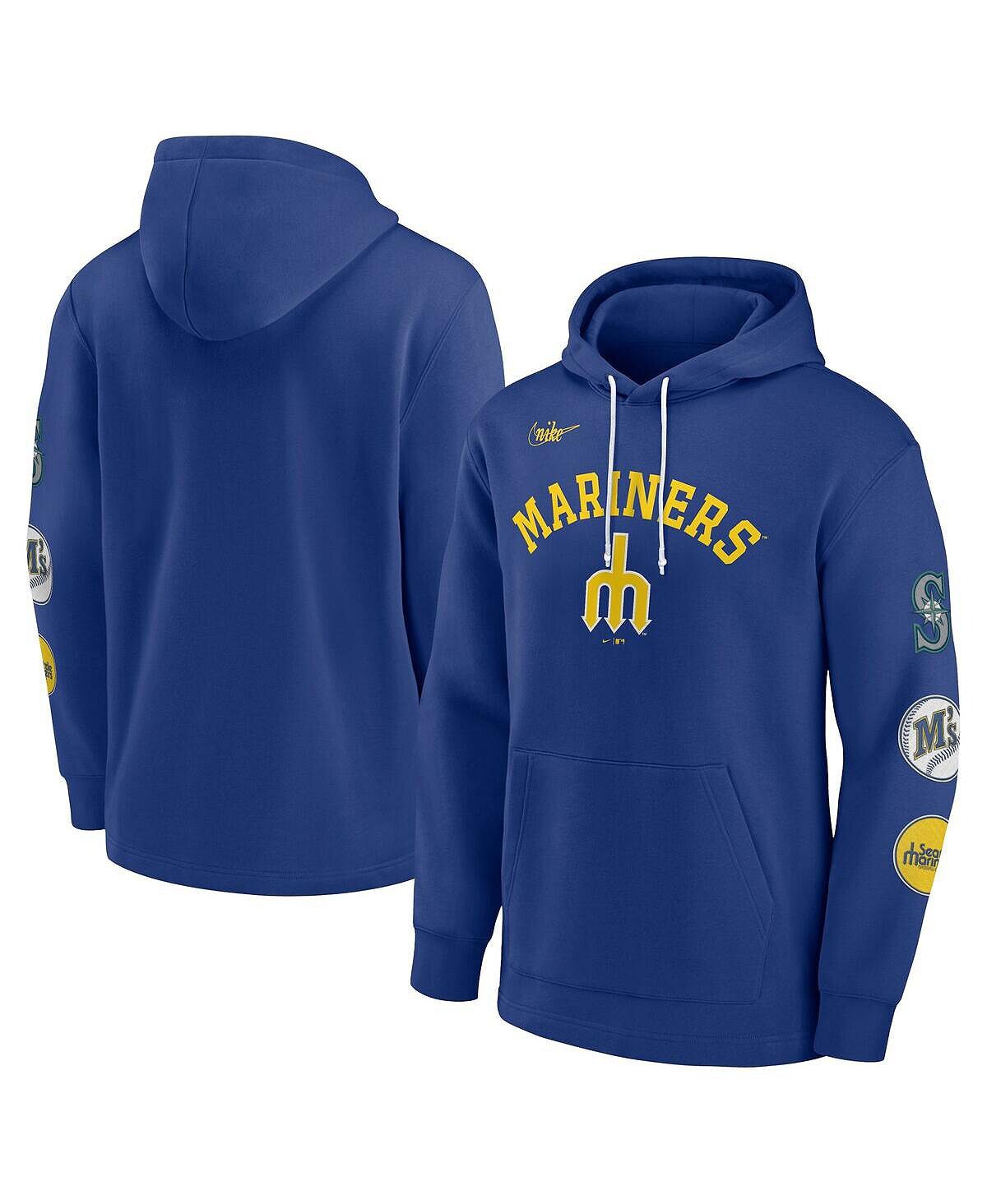 

Мужской пуловер с капюшоном Royal Seattle Mariners Rewind Lefty Nike