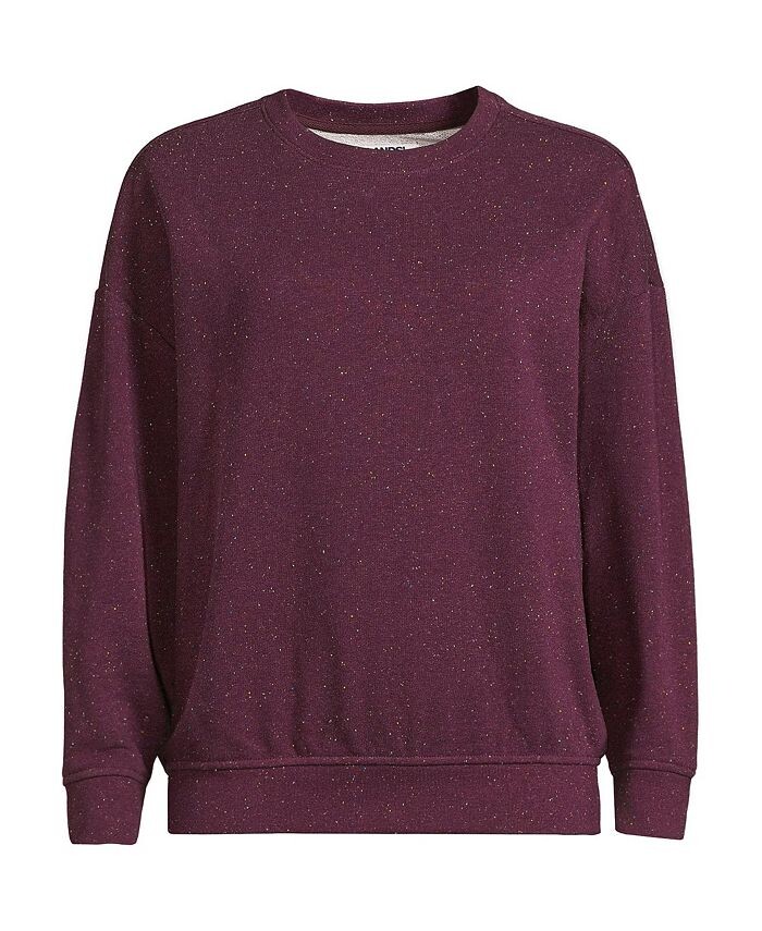 

Женская толстовка с длинным рукавом Serious Sweats Lands' End, фиолетовый