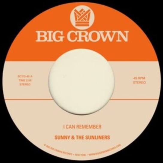 

Виниловая пластинка Sunny & The Sunliners - I Can Remember/Sitting in the Park