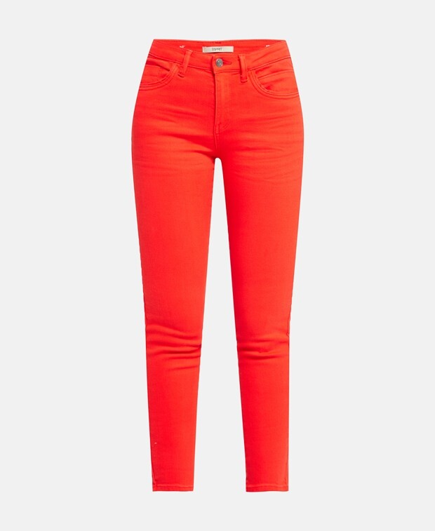 

Джинсы узкого кроя Esprit, красный