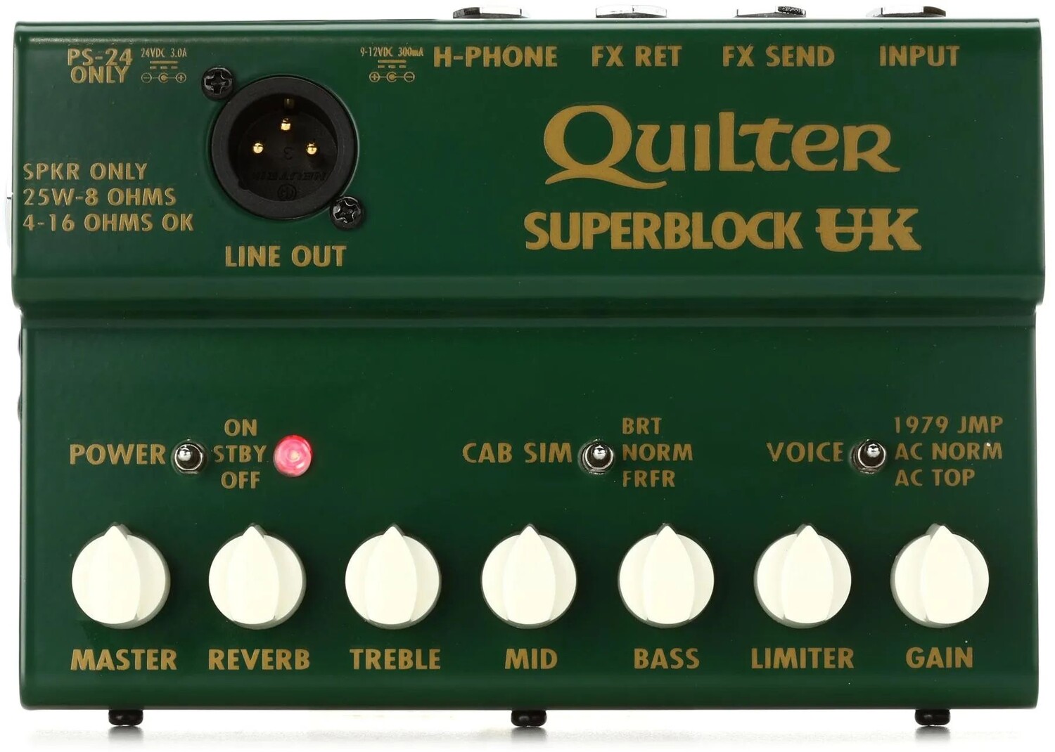 

Quilter Labs SuperBlock UK 25-ваттная педаль гитарного усилителя