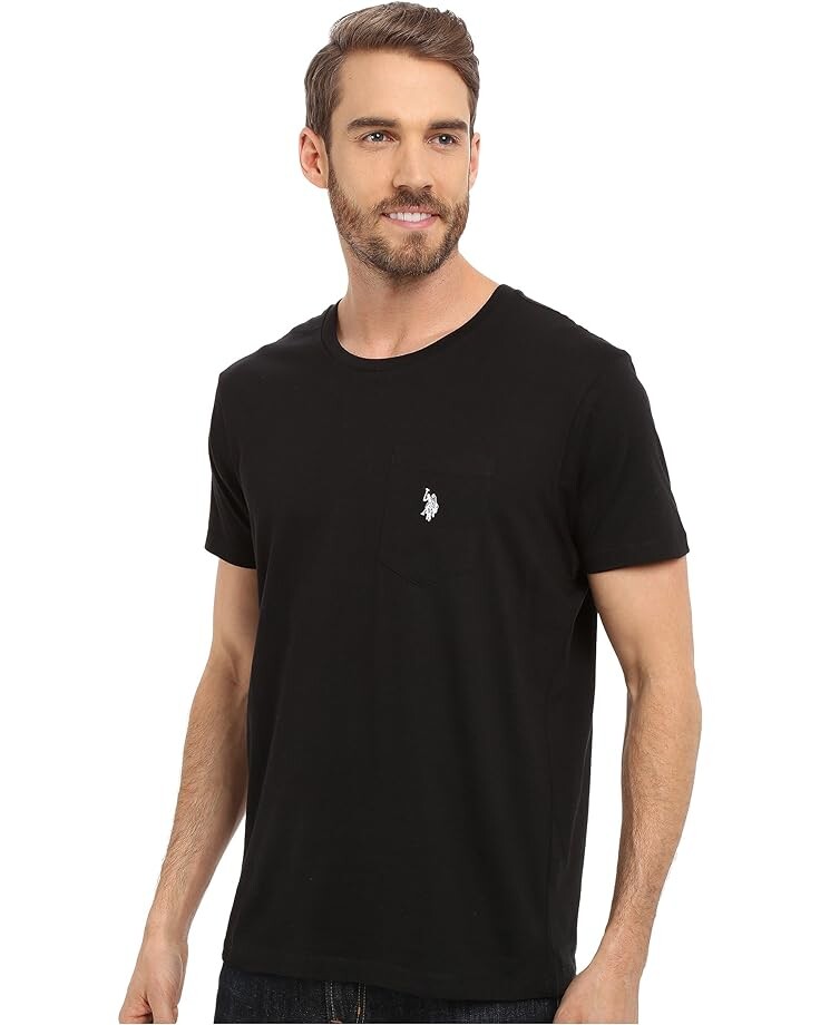 

Футболка U.S. POLO ASSN. Solid Crew Neck Pocket T-Shirt, черный