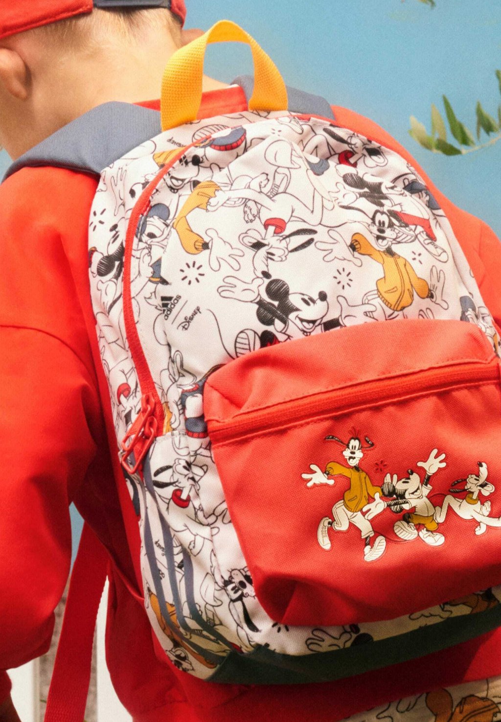Рюкзак Disney'S Mickey Mouse Adidas, цвет off white preloved ink bright red