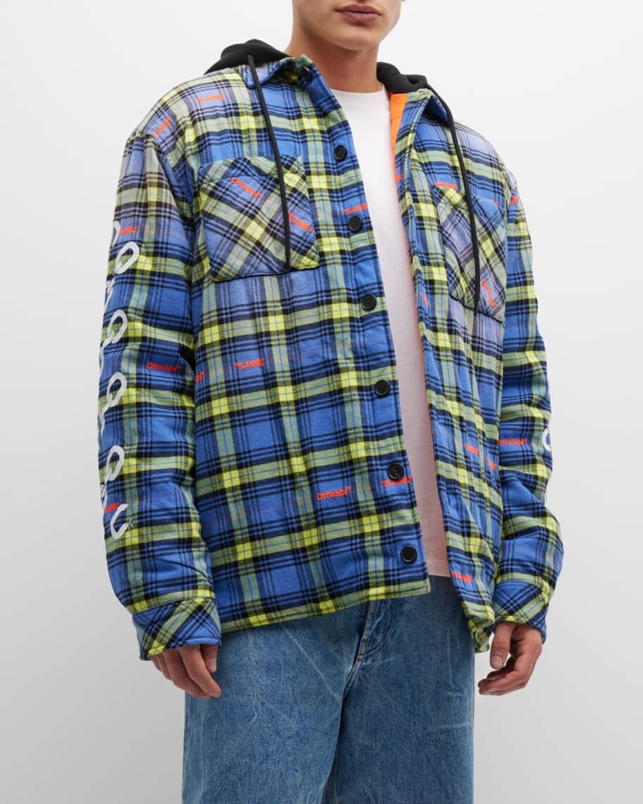 

Мужская фланелевая куртка в клетку со стрелами Off-White