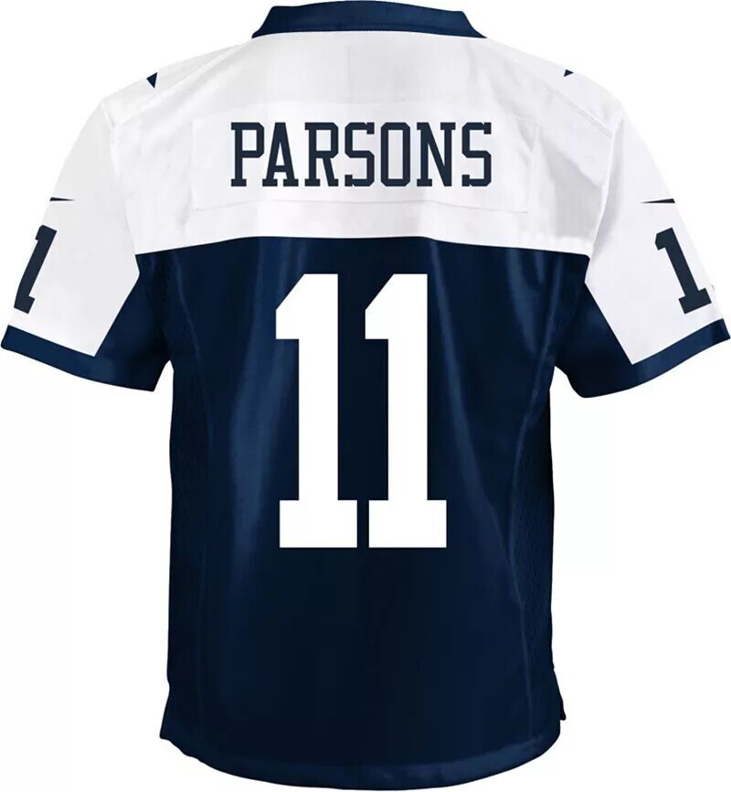 

Джерси Nike Youth Dallas Cowboys Micah Parsons # 11 Throwback Alternate Navy Game