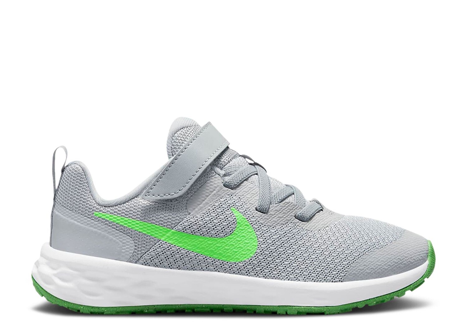 

Кроссовки Nike Revolution 6 Ps 'Light Smoke Grey Green Strike', серый