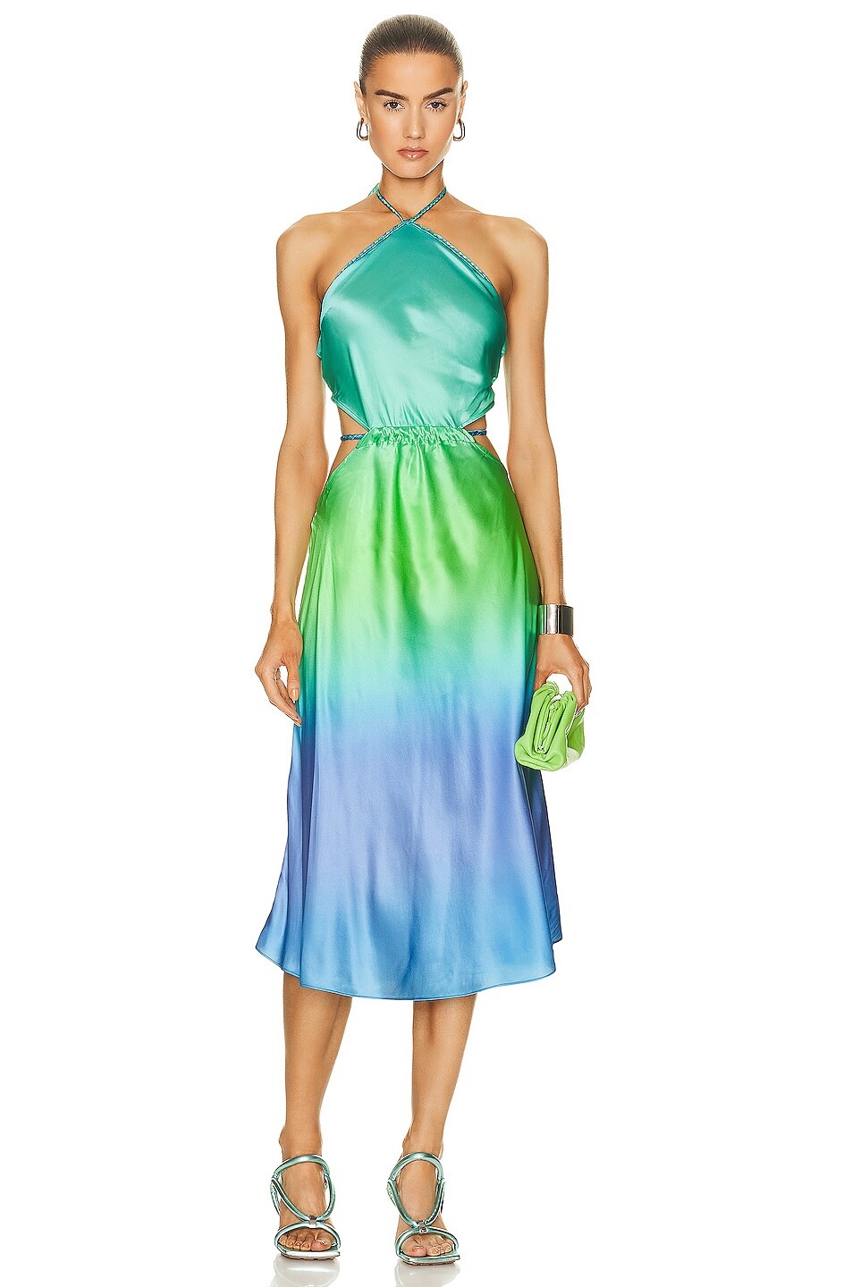 

Платье миди Rococo Sand Kiki, цвет Blue & Green Ombre