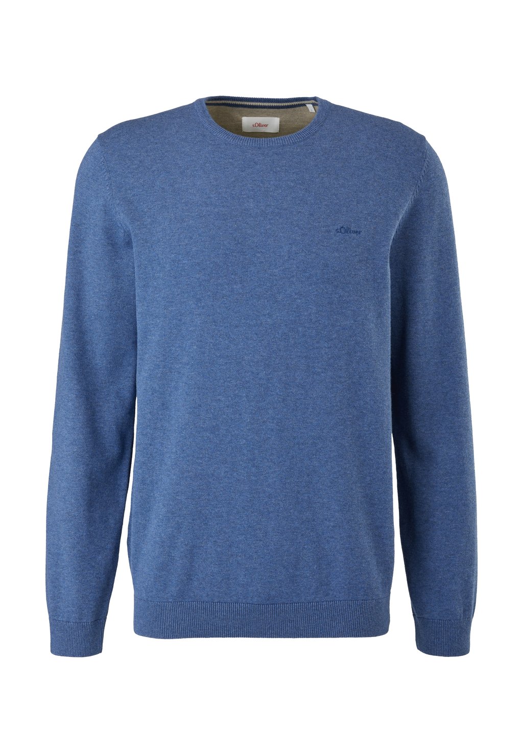 Вязаный свитер s.Oliver, цвет dark blue melange вязаный свитер raglan sleeve koton цвет dark blue