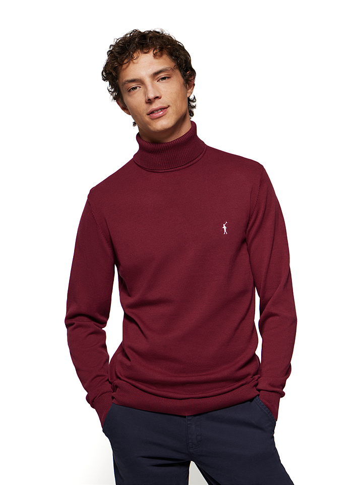 Пуловер Polo Club Rollkragen, бордо
