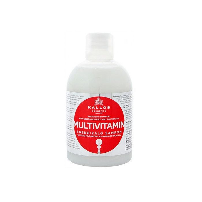 Шампунь KJMN Champú Multivitaminas Kallos, 1000 ml мультивитаминный шампунь для волос kallos cosmetics kjmn multivitamin shampoo 1 л