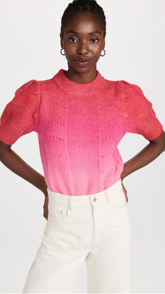 

Свитер English Factory Short Sleeve Pullover, красный