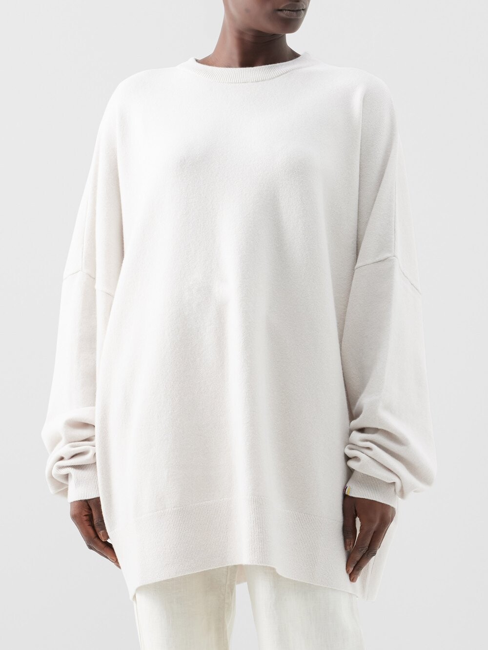 

Свитер оверсайз из кашемира-стрейч juna no.246 Extreme Cashmere, белый