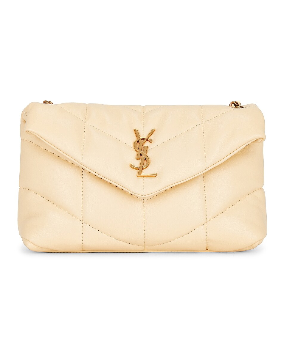 

Сумка кросс-боди Saint Laurent Toy Puffer, цвет Light Vanilla