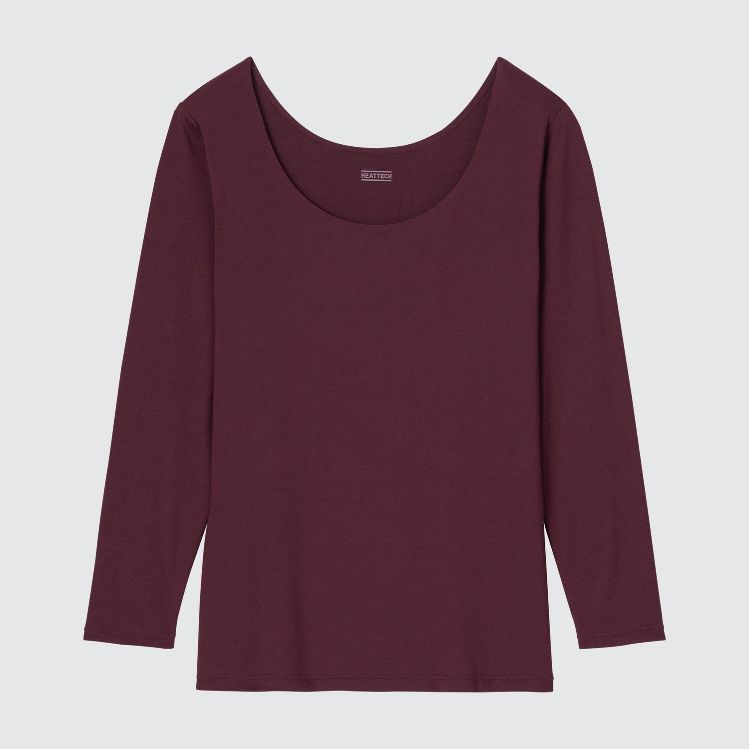 

Термофутболка Uniqlo Heattech с открытой шеей, бордо