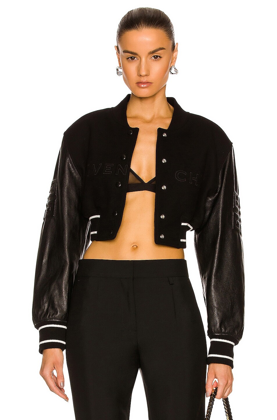 Куртка Givenchy Cropped Varsity, цвет Black & White рубашка givenchy cropped white белый