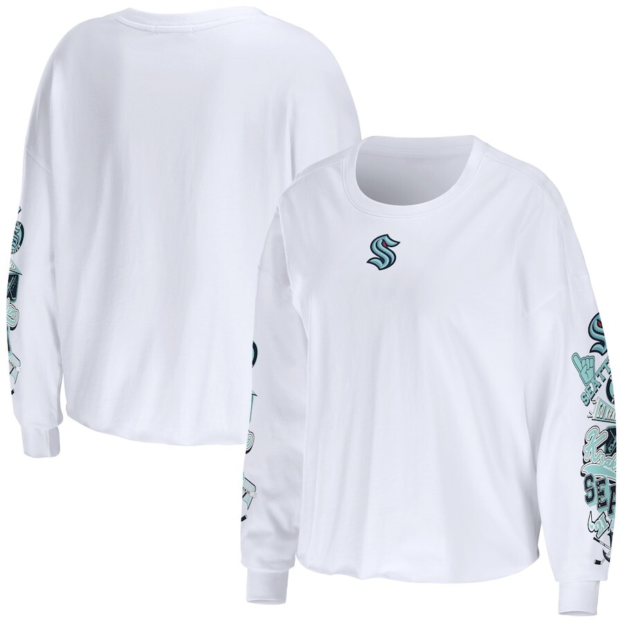 

Футболка с длинным рукавом WEAR by Erin Andrews Seattle Kraken, белый