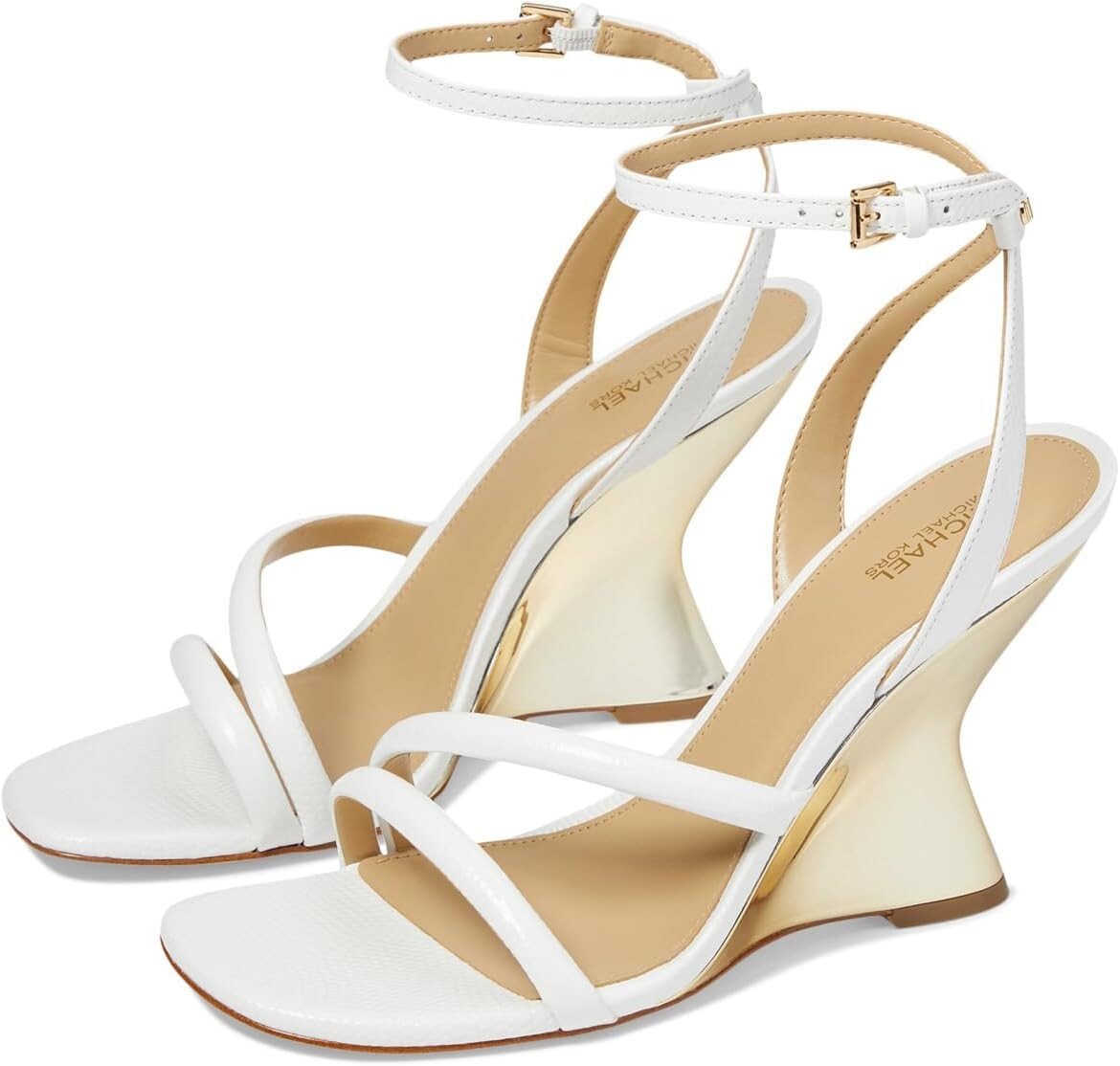 

Туфли на танкетке Nadina Wedge MICHAEL Michael Kors, цвет Optic White