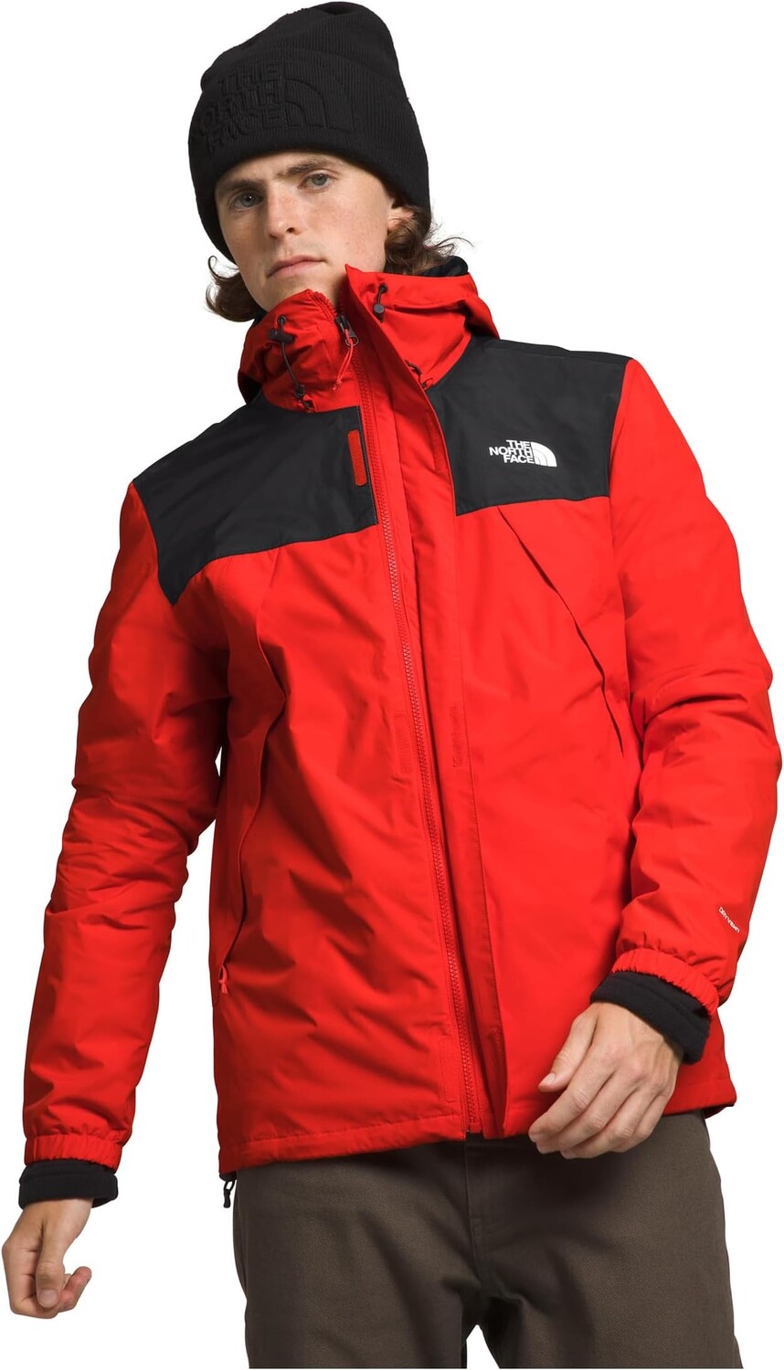 

Куртка Antora Triclimate The North Face, цвет Fiery Red/TNF Black