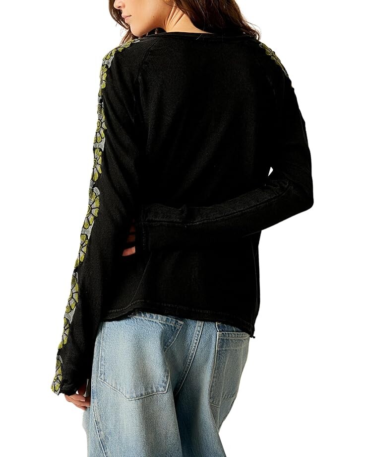 

Футболка Free People On The Vine Tee, цвет Black Combo