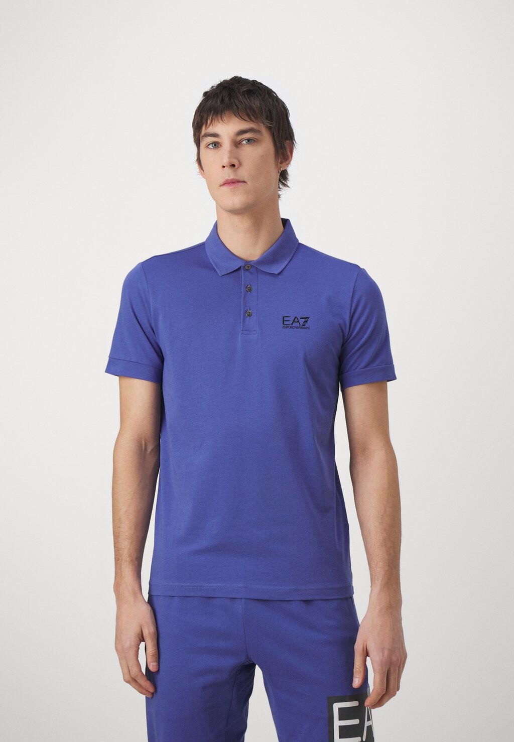 

Поло EA7 Emporio Armani, синий