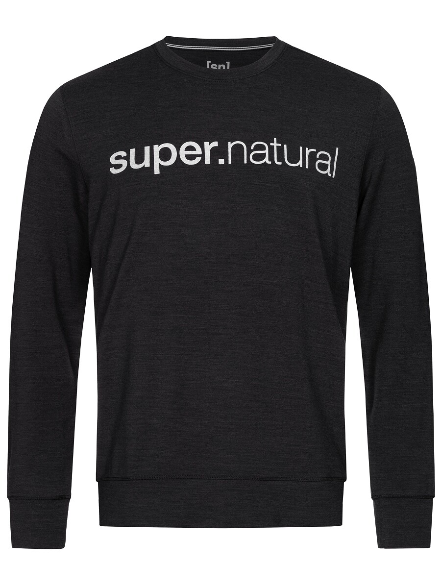 

Рубашка super.natural Merino Sweatshirt, черный