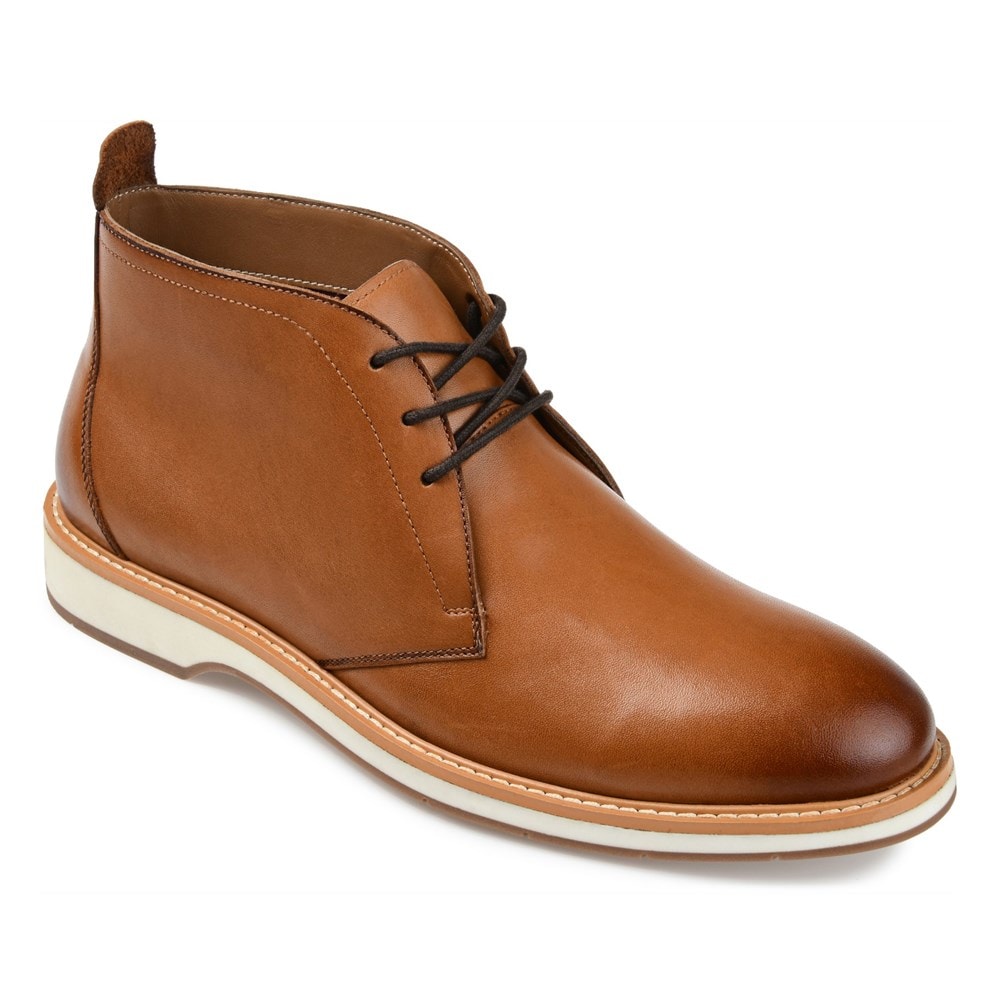Мужские ботинки Booker Chukka с простым носком Thomas & Vine, цвет cognac leather