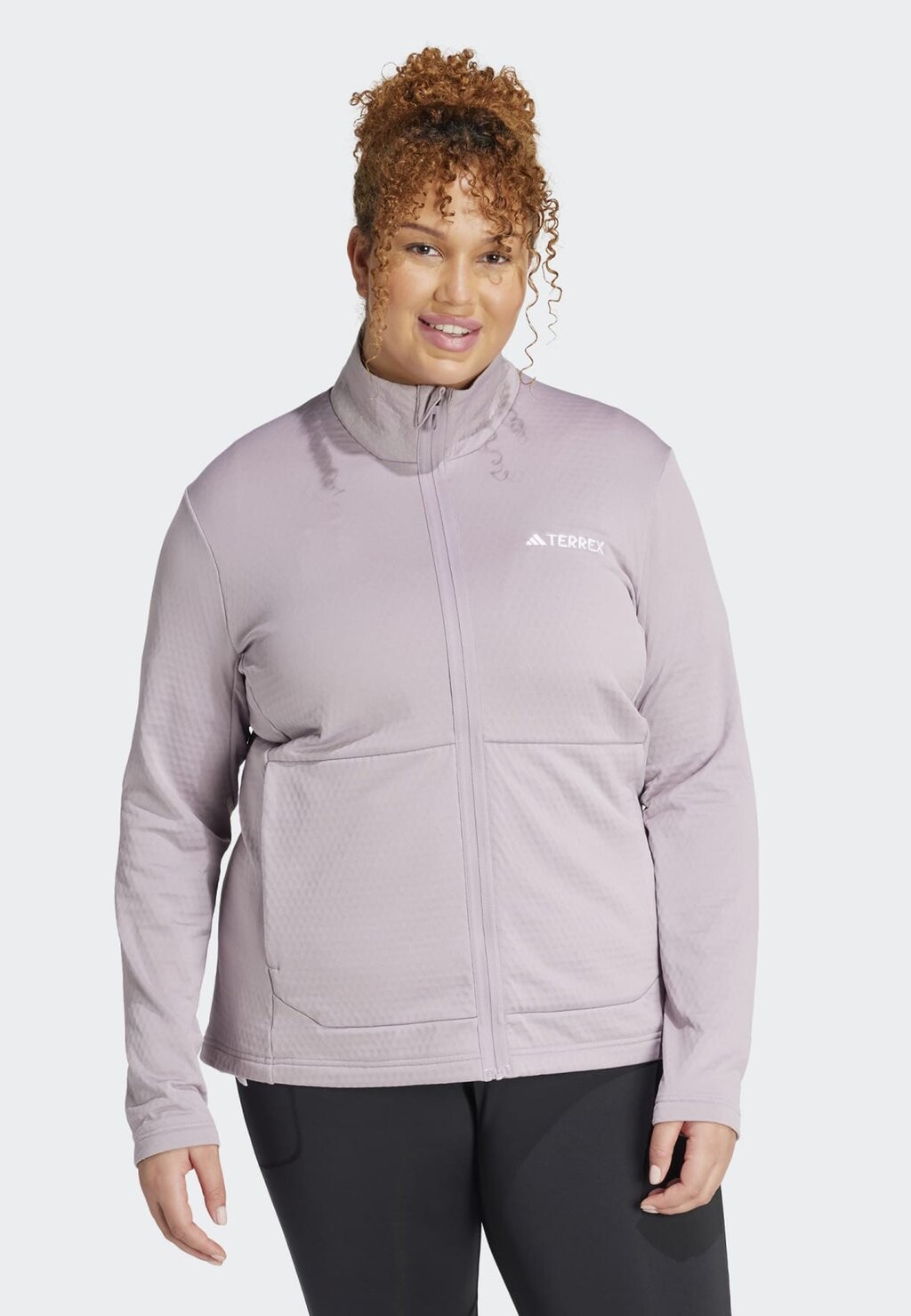 

Флисовая куртка Adidas Terrex, цвет preloved fig
