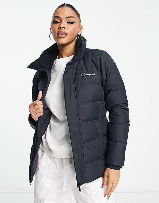 

Черный водостойкий приталенный пуховик Berghaus Rosthwaite Reflect
