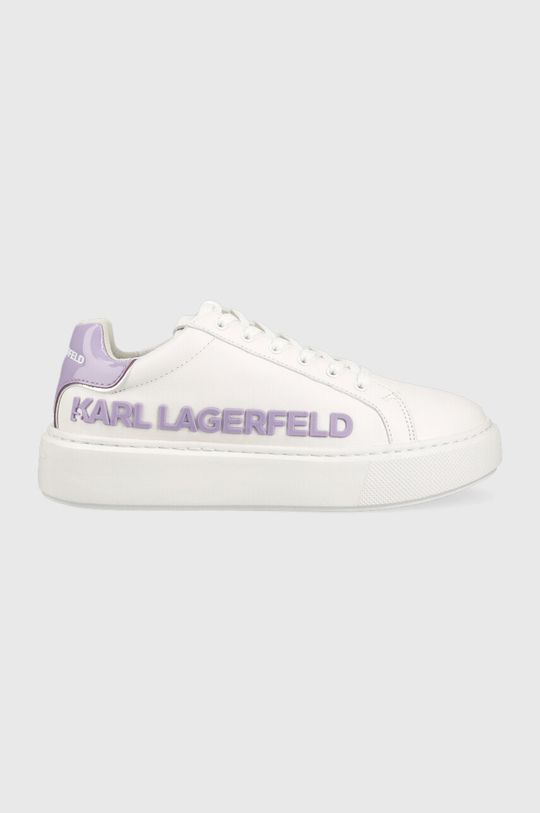 Кожаные кроссовки KL62210 MAXI KUP Karl Lagerfeld, белый кроссовки karl lagerfeld maxi kup injekt logo white