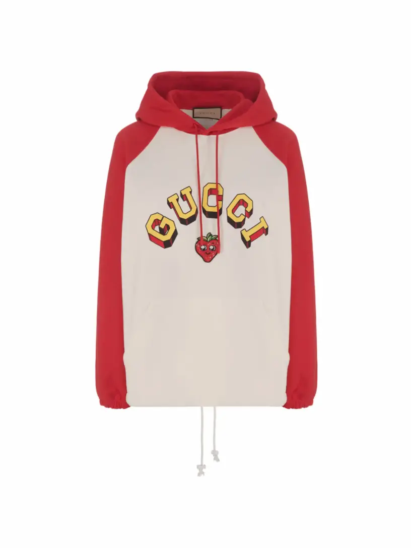

Хлопковое худи в стиле колор-блок Gucci, мультиколор