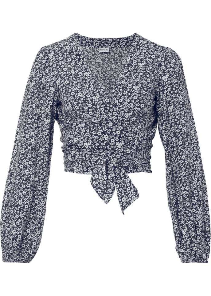 Блузка с узлами Bodyflirt, белый верёвка с узлами 31 см