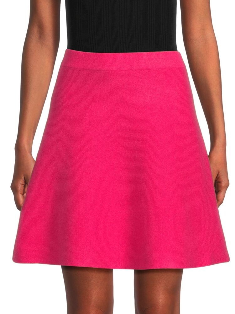 

Кашемировая мини-юбка А-силуэта M Magaschoni, цвет Vibrant Pink