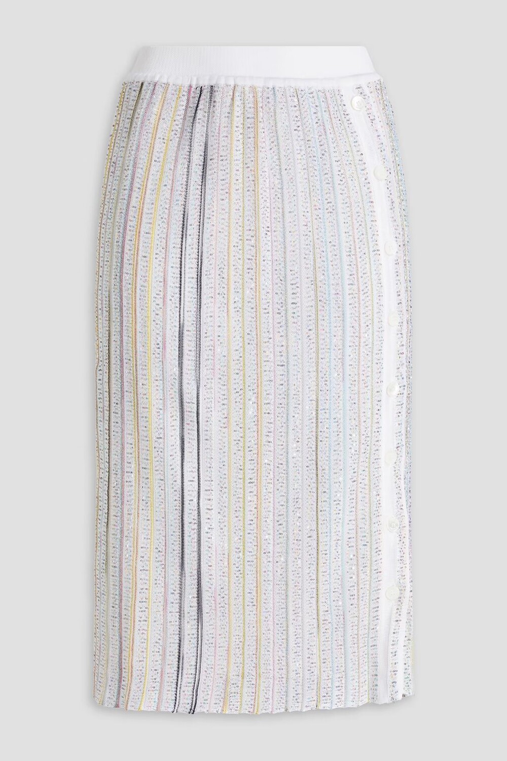 

Юбка металлизированной вязки крючком Missoni, белый
