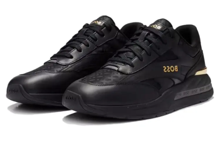 

Кроссовки BOSS Kurt Panelled Sneakers, черный