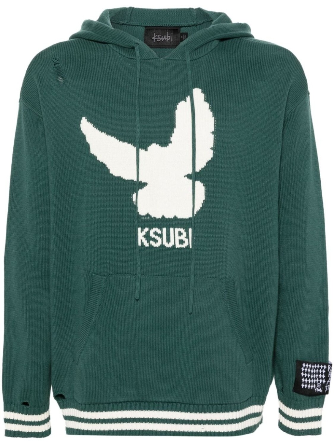 

Ksubi худи Flight с логотипом, зеленый
