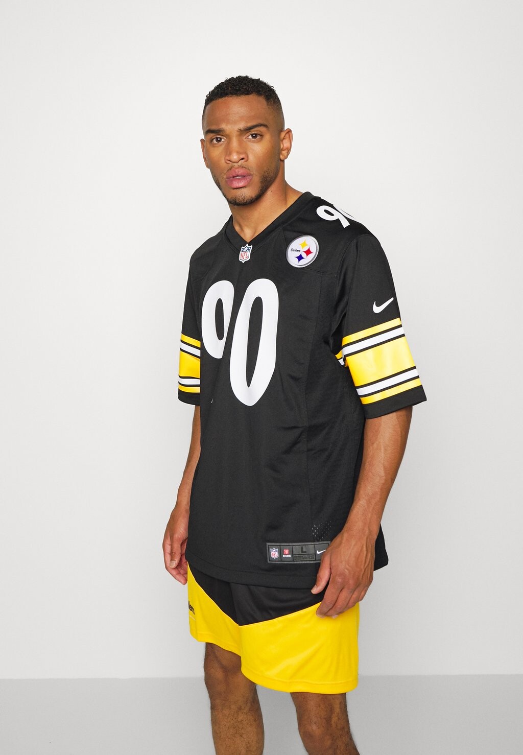 

Спортивная футболка Nike Nfl Tj Watt 90 Pittsburgh Steelers Game Team Colour, черный