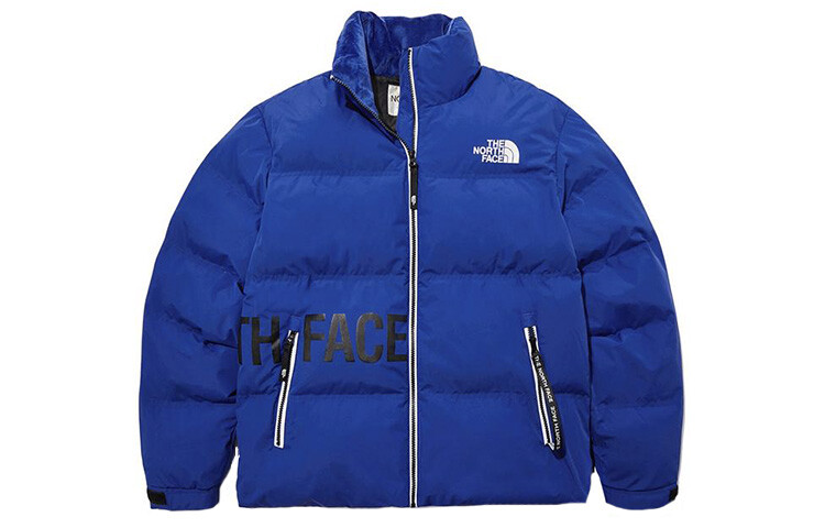 

Стеганая куртка унисекс синяя The North Face, синий