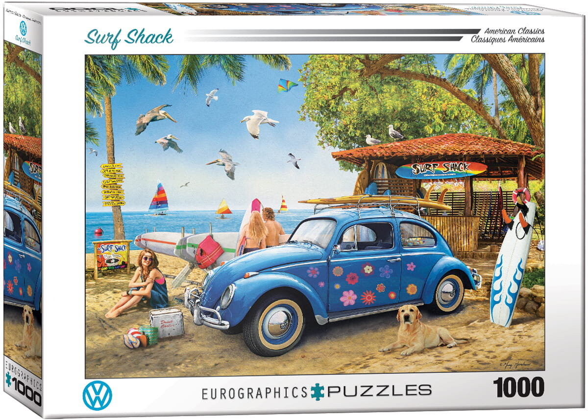 

Еврографика, пазл, Eg-Vw Beetle Surf Shack, 1000 шт. EuroGraphics