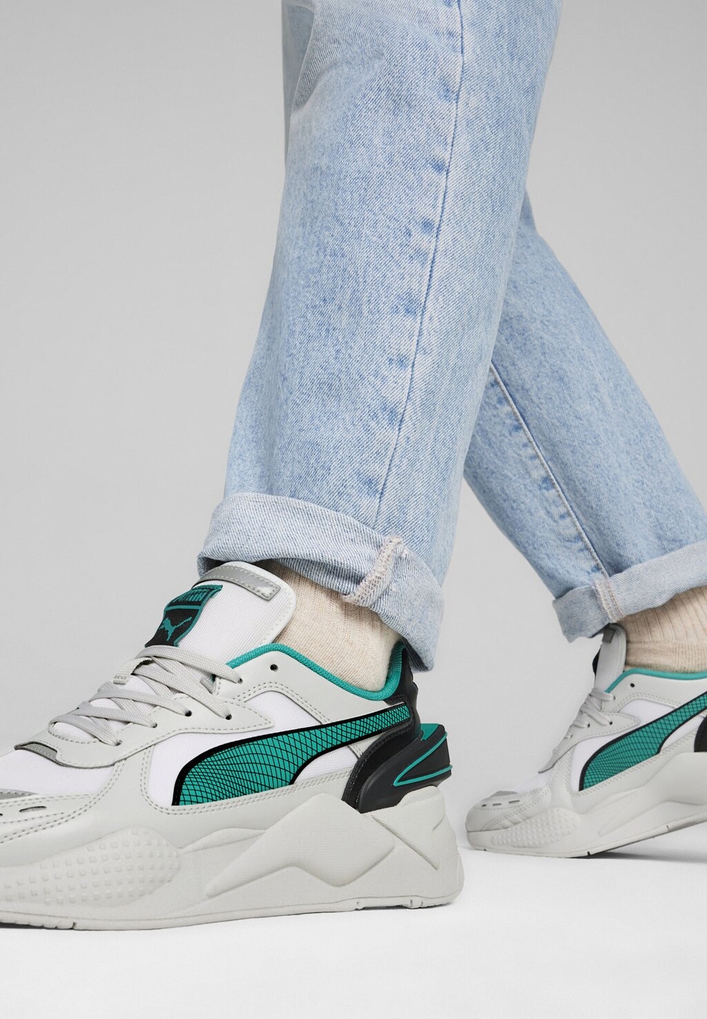 

Низкие кроссовки Rs-X 40Th Anniversary Puma, цвет white feather gray