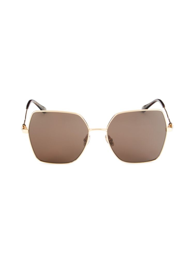 

Солнцезащитные очки Reyes 59MM с геометрическим узором Jimmy Choo, коричневый